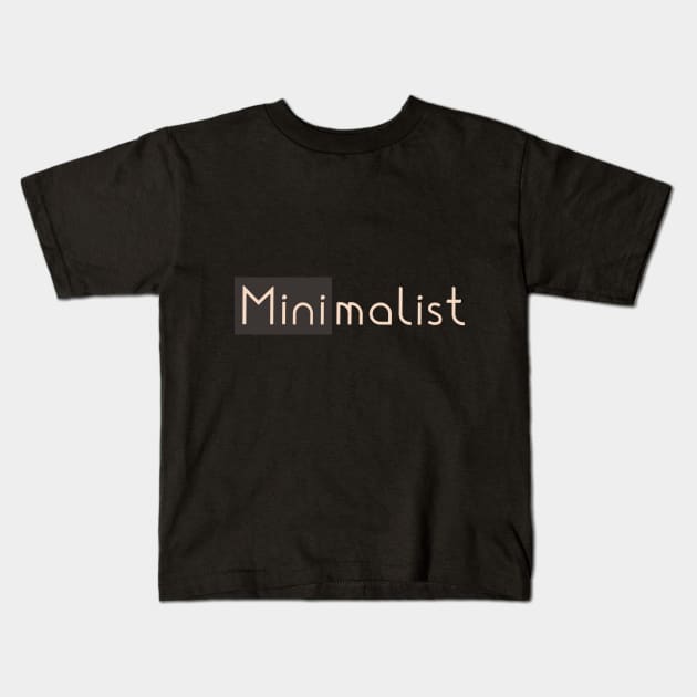 minimalist design minimalist Kids T-Shirt by Simplulina